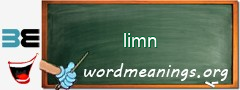 WordMeaning blackboard for limn